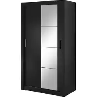 MINIO go for it , Armoire, Armoire à portes coulissantes, "ARTI 6", 120cm, noir couleur