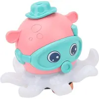 Mormark Jouet interactif pieuvre avec musique et lumières, Jouets d'eau (18×18×16 cm) - OCTOPAL Rose