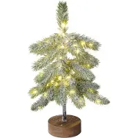 Rosikey 45CM Led Bonsai Sapin de Noël Lumineux, Mini Arbre de Noël Artificiel Avec Lumière Nocturne Luminaires Décoratifs Pour Noël Fête Intérieure Décoration