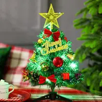 Mc star Mini sapin de Noël,LED 11.8inch Mini sapin de Noël avec,Mini sapin de table,Sapin de Noël miniature,Sapin de Noël artificiel, 80% polychlorure de vinyle, A