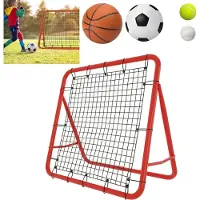 YARDIN Football Rebounder pliable Kickback Tor Réglable en 5 étapes Paroi de rebond Filet de football Accessoires d'entraînement pour exercices d'entraînement - Tir - & entraînement technique