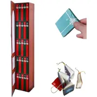 Mormark Calendrier de l'Avent littéraire avec 25 mini-livres d'auteurs classiques dans un style vintage - READVENT Rouge