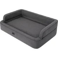 TexCorp Lit pour chien PARADISE - canapé confortable pour chien avec côtés hauts, housse amovible -L : 78x47 cm- Doggy
