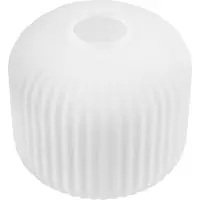 Light11 HOME Abat-jour Riffle blanc Rouleau 15 cm – abat-jour moderne en verre pour un éclairage intérieur élégant