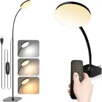 Rosikey Lampadaire Salon 140cm, Lampadaire LED 10W à intensité variable, lampe de lecture avec mode veilleuse, lampe à col de cygne pour chambre d'enfant bureau chambre coin