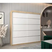 Minio Armoire 200 cm VERONA 1 Sonoma / Blanc