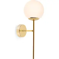 Light11 HOME Applique murale Siena Gold 1 flamme verre blanc E14