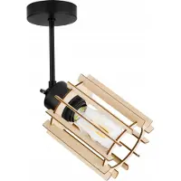 Light11 HOME Suspension moderne en bois avec éclairage LED