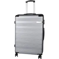 H4L Valise de voyage valise à coque dure Check-In valise L argent 77x50x29cm ABS plastique