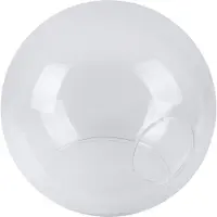 Light11 HOME Abat-jour transparent 14 cm – abat-jour moderne en verre pour un éclairage intérieur élégant