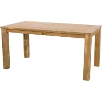 In And OutdoorMatch Jardin - Table Teck Recyclé - 180x90x76 cm - Bois Massif Durable