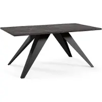 FURNLUX Table basse Aria Noir 60cm / Couleur principale : Noir / Dimensions : 60 x 48 x 120 cm