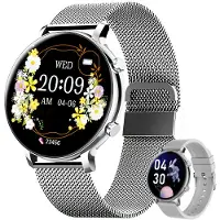 Mc star Smartwatch femme homme avec fonction téléphone, 1,28 pouces HD plein écran tactile, montre avec cycle menstruel moniteur de sommeil IP67 pour iOS Android