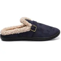 Permani Pantoufles pour hommes Doublé Slippers Slip On Isolé Schlappen Rios Bleu foncé Gr.40/41