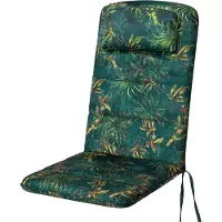 Hobbygarden Coussin pour chaise à haut dossier "Antonia" (50×48×73 cm) - 6 cm d'épaisseur | Coussin pour siège, coussin pour siège, coussin pour meubles de jardin |