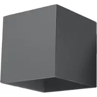 Sollux Applique QUAD 1 anthracite 1xG9 8W aluminium 10x12x10cm