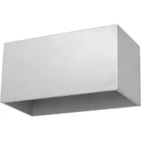 Sollux Applique QUAD MAXI gris 2xG9 8W aluminium 10x12x20cm