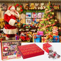 Sonstige Verlage Calendrier de l'Avent puzzle 1008 pièces 24 jours jusqu'à Noël 70 x 50 cm