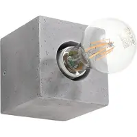 Sollux Applique ARIZ en béton 1xE27 15W béton 10x10x10cm