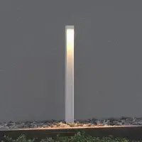 Doporro Lampe LED sur Pied Extérieure 5W avec LED Lampe Jardin Étanche IP65 3000K Light Extérieure Blanc 6x6x80cm Design BaldersLights
