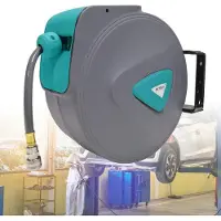 YARDIN Enrouleur automatique de 20 m de tuyau d'air comprimé avec raccord 1/4" Enrouleur mural Enrouleur automatique de tuyau d'air comprimé Enrouleur de tuyau d'air comprimé