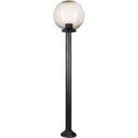 H4L Lampe de chemin Boule verre fumé 30cm Ø, hauteur 125cm