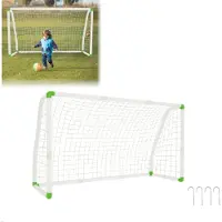 YARDIN But de football avec filet de but pour enfants & adultes Résistant aux intempéries adapté au jardin ou aux clubs de football 180x120x80cm