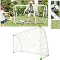 YARDIN But de football But de football en PVC pour jardin enfants, But de football tous temps Résistant aux intempéries 245×155×90cm Convient pour l'extérieur
