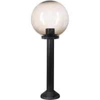 H4L Lampe de chemin Boule verre fumé 30cm Ø, hauteur 75cm