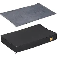 WISFOR Lit orthopédique pour chien Coussin pour chien Canapé pour chien Tapis pour chat Lit lavable imperméable - L : 92x56x8cm
