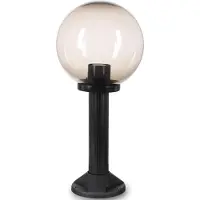 H4L Lampe de chemin Boule verre fumé 25cm Ø, hauteur 55cm