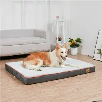 WISFOR XXL Lit pour chien, coussin orthopédique pour chien, très grand tapis pour chien Lit pour chat imperméable et lavable, 120 x 90 x 10 cm