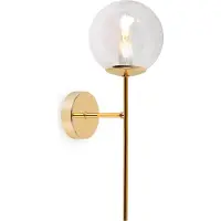 Light11 HOME Applique murale Siena Gold 1 flamme verre transparent E14