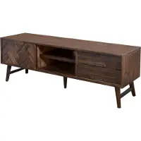 FURNLUX Tv-stand Ashton Acacia 165cm / Couleur principale : brun / Dimensions : 165 x 55 x 45 cm