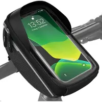 Sonstige Verlage Sacoche de guidon Vélo Porte-téléphone étanche Noir 0.65L