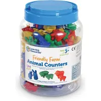 Learning Resources Resources-Ler0187 Animaux De La Ferme À Compter Friendly Farm De (Ensemble De 144 Pièces), Ler0187, Set Of 144
