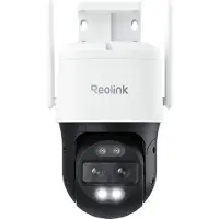 Reolink Trackmix WiFi, 4K 8MP PTZ caméra de surveillance extérieure avec double objectif, 2,4/5GHz WLAN, auto-tracking, détection intelligente