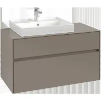 Villeroy & Boch Collaro Meuble sous-lavabo, suspendu, 2 tiroirs, lavabo à gauche, 1000x548x500mm, C01700AF