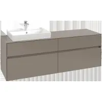 Villeroy & Boch Collaro Meuble sous-lavabo, suspendu, 4 tiroirs, lavabo à gauche, 1600x548x500mm, C02200VL