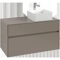 Villeroy & Boch Collaro Meuble sous-lavabo, suspendu, 2 tiroirs, lavabo à droite, 1000x548x500mm, C04000VM