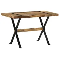 Prolenta Maison Exclusive - Table à manger 120 x 60 x 76 cm en bois de manguier brut