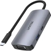 UNITEK Hub Usb-C Usb 3.1 Mst 2X Hdmi Vga Pd 100W