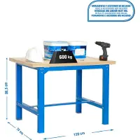 Simonwork (bancos De Trabajo) Bt6 Workbench 865x1200x750 Mm Bleu