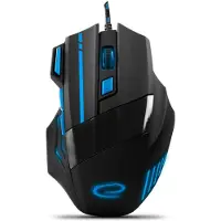 Esperanza Souris filaire pour les joueurs 7D Opt. Usb Mx201 Loup Bleu