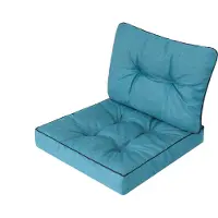 Hobbygarden Coussin pour meubles de jardin en rotin Coussin pour meubles de jardin en rotin 50x50 cm BLEU