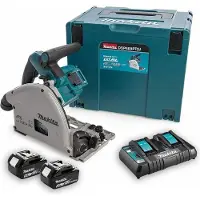 Makita Scie plongeante 36V LXT BL Ø165 mm (2x5,0 Ah) - DSP600PT2J