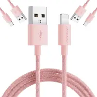 JOYROOM Câble de données coloré S-2030M13 Usb-A / Lightning 2.4A 2M - Rose