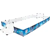 Dunlop Set de football , terrain de football clôturé avec 2 buts de football, ballon de football et pompe, cage de football de clôture, 426 x 235 x 36 cm