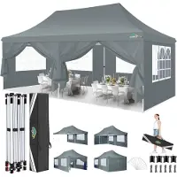 Sonstiges COBIZI Pavillon pliable 3x6m Tente de réception stable et étanche avec 6 parois latérales