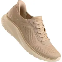 SKECHERS Bobs Squad Chaos - Current Muse, chaussures d'extérieur, femme, beige